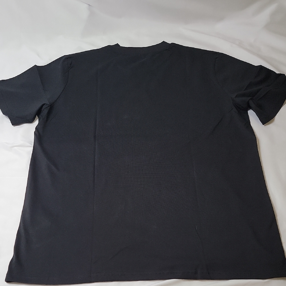Moncler Black Short Sleeve T-Shirt with White Logo - Picture 6 of 6